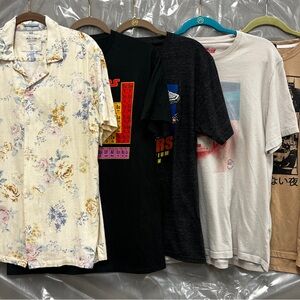 Men’s T-Shirt Bundle! - Medium Size and Medium Feel T-shirts and Button Down